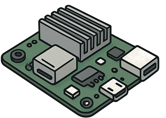 組込みボード(制御用基板)のイラスト