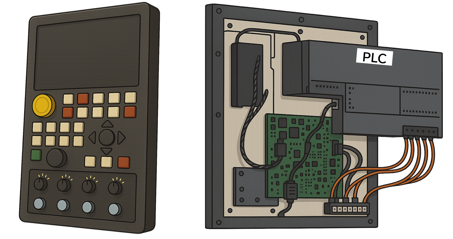 従来構成：INTALOGIC5未導入の機器（ハードPLC搭載）のイメージ